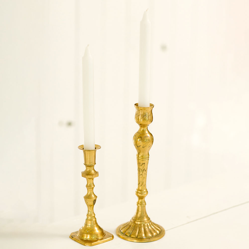 Brass Gold Candlestick Hire - Dress It Yourself